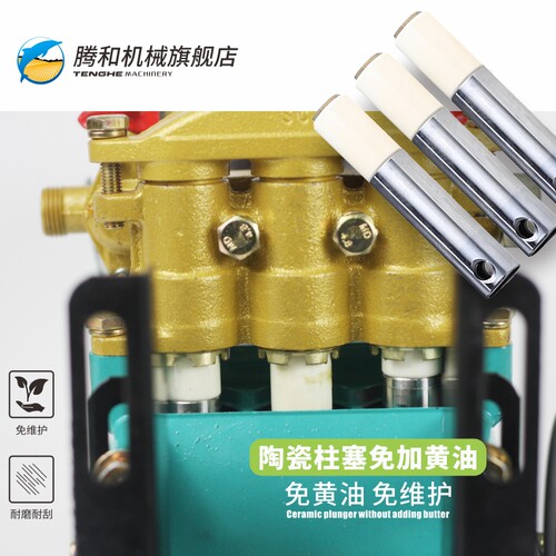 腾和26/60型三缸柱塞泵新款农用高压打药机陶瓷免黄油农药泵加厚 - 图2