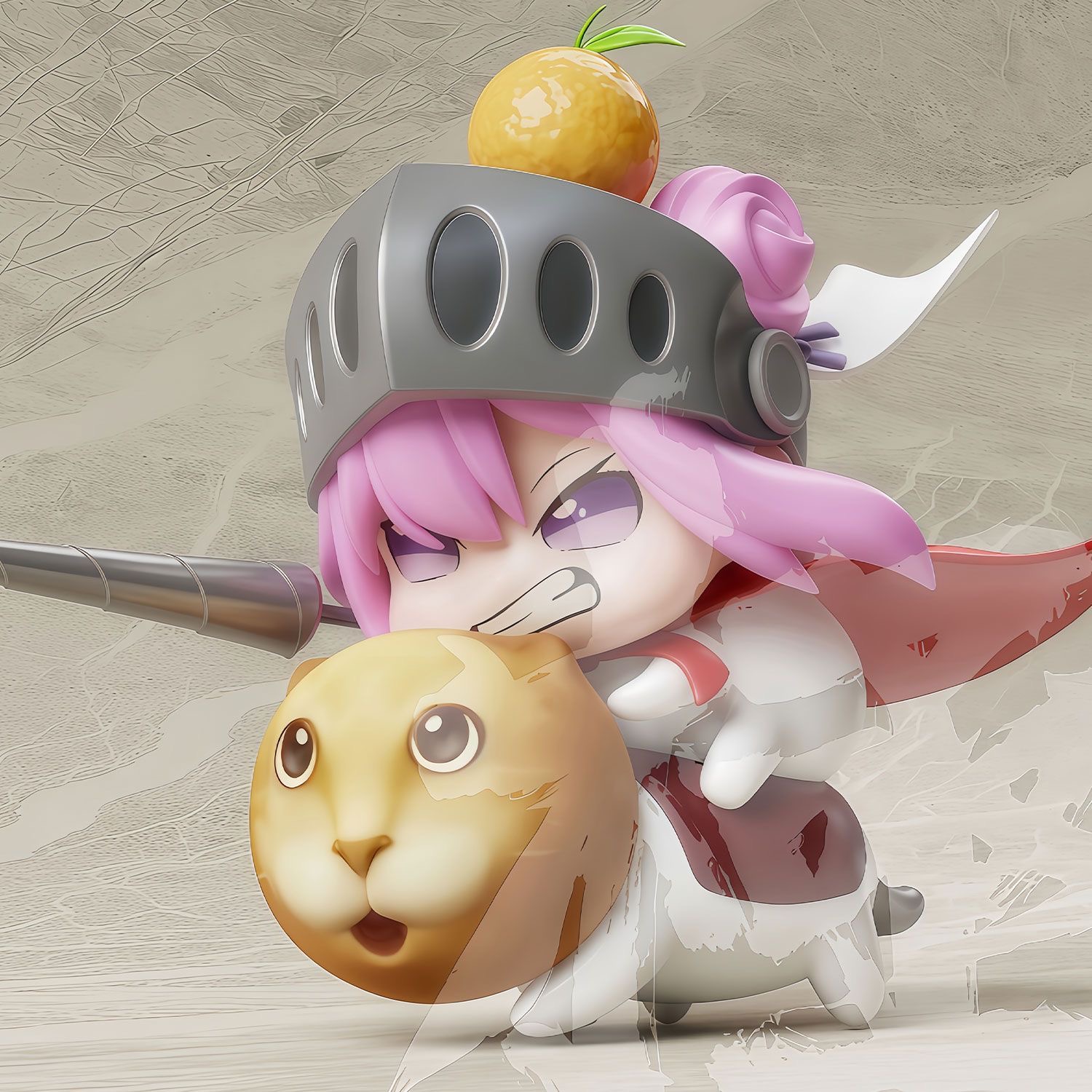 【全款】Q版耄耋骑士Doro手办猫猫骑士堂吉诃德式冲锋桃乐丝摆件 - 图2