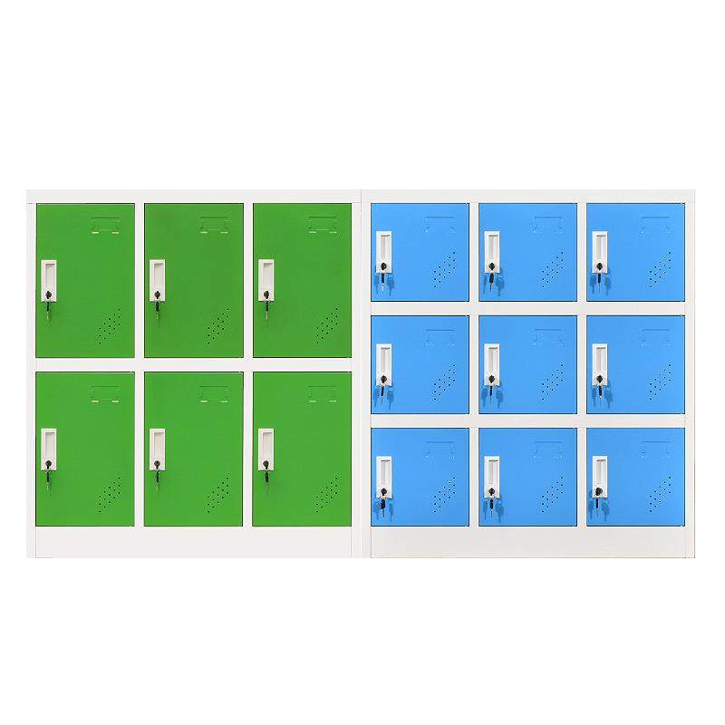 更衣柜带锁储物柜彩色铁皮员工存放收纳柜班级教室学生书包柜钢制,淘宝优惠券,粉丝福利购,淘宝优惠卷