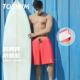 TOSWIM beach pants 2025 new antibacterial five-point beach pants double-layer anti-embarrassment quick-drying hot spring swimming trunks equipment