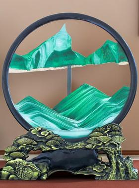 创意沙漏流沙绘画饰品艺术无障碍豪华装饰客厅桌面办公室电视柜入