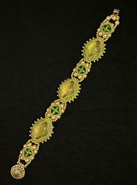 维多利亚幻影手链女生纯手工串珠饰品保色显白油画温柔重工手镯