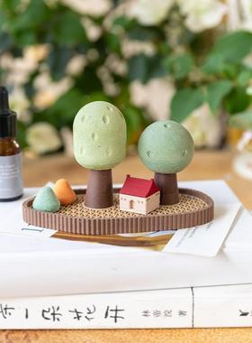 阿楹 微景观治愈情绪小摆件高级小众女办公桌柜车载迷你香薰礼物