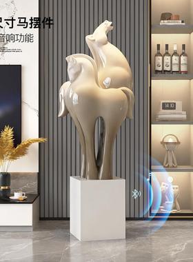 马到成功大型落地摆件办公室公司乔迁开业礼物酒店玄关大堂装饰品