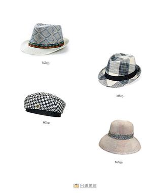 样板房衣帽间复古帽子装饰品道具样板间衣柜男女绅士礼帽展示摆件