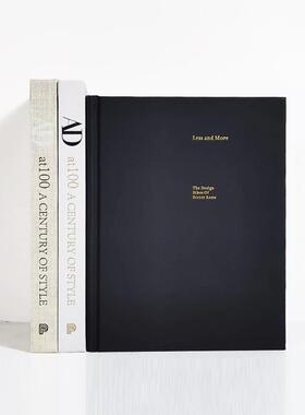 熙思布面可翻页黑白灰米组合简约现代风家居装饰书客厅酒店摆件书