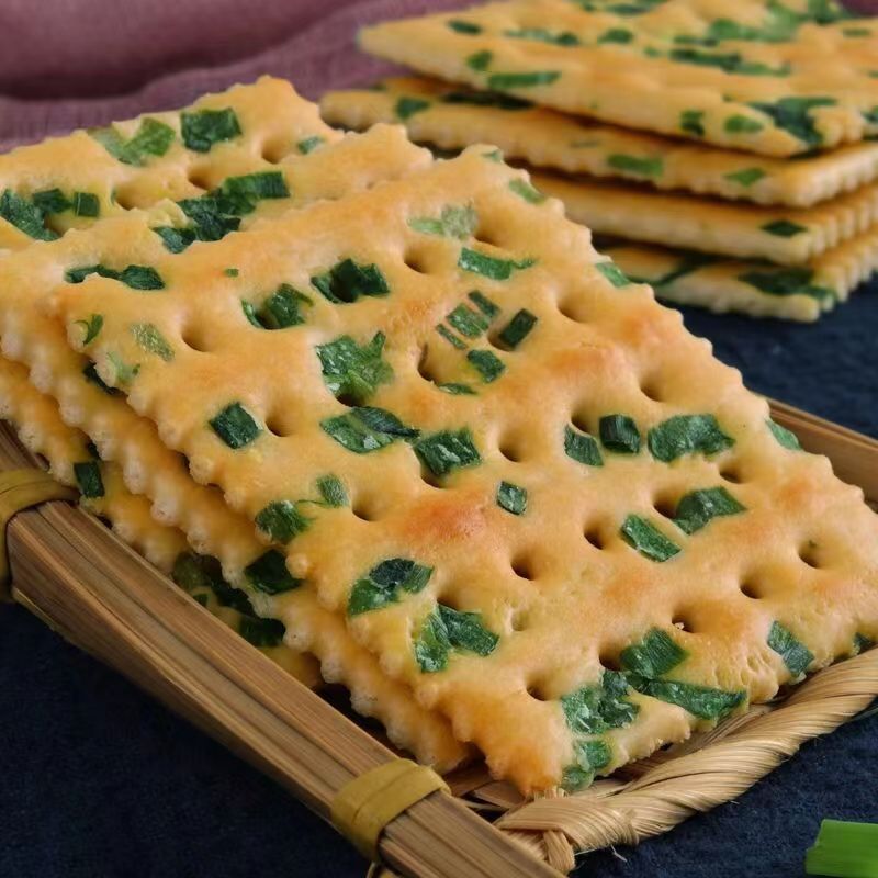 香葱苏打饼干整箱葱香咸味梳打小饼干休闲零食吃货休闲小吃批发