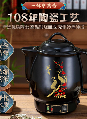 德国新款全自动煎药壶插电熬中药砂锅煮药罐家用陶瓷炖煎药煲中医