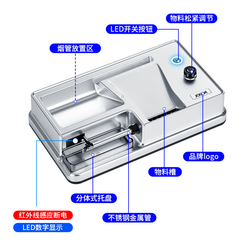 傲邦龙电动卷烟机自动家用新款6.5mm8.0粗细两用大功率自制卷烟器 - 图2