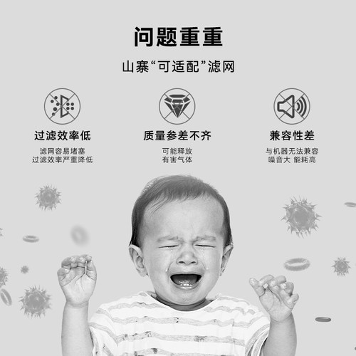 大宇猫用空气净化器初效静电棉滤网（1盒10片装） - 图3