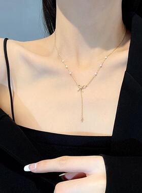 ins小众高级设计感蝴蝶结流苏