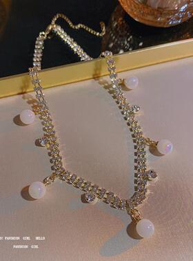 ins潮网红同款人鱼珍珠项链女