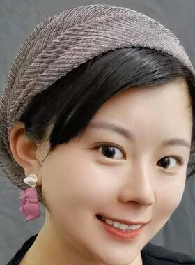 夏季薄款亮丝包头帽遮白发帽子女2024新款妈妈洋气盘发弹力头巾帽