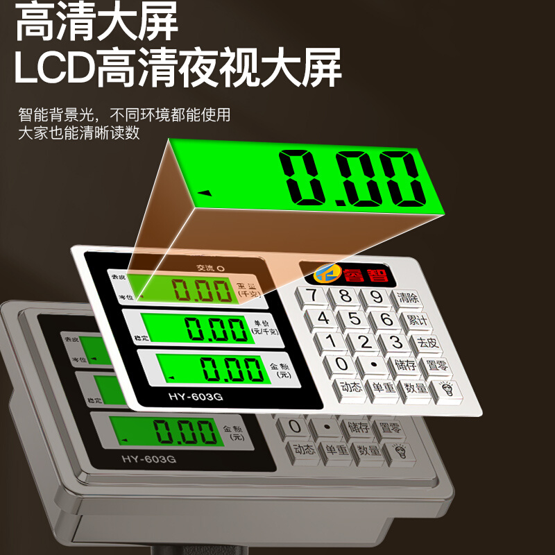 精准电子秤商用小型称重高精度电子称家用台秤摆摊商用卖菜小磅秤-图0