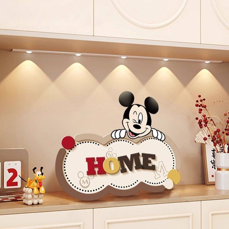 欢迎回家桌面摆台画创意米奇玄关入户客厅电视柜摆画装饰摆件桌摆,淘宝优惠券,粉丝福利购,淘宝优惠卷