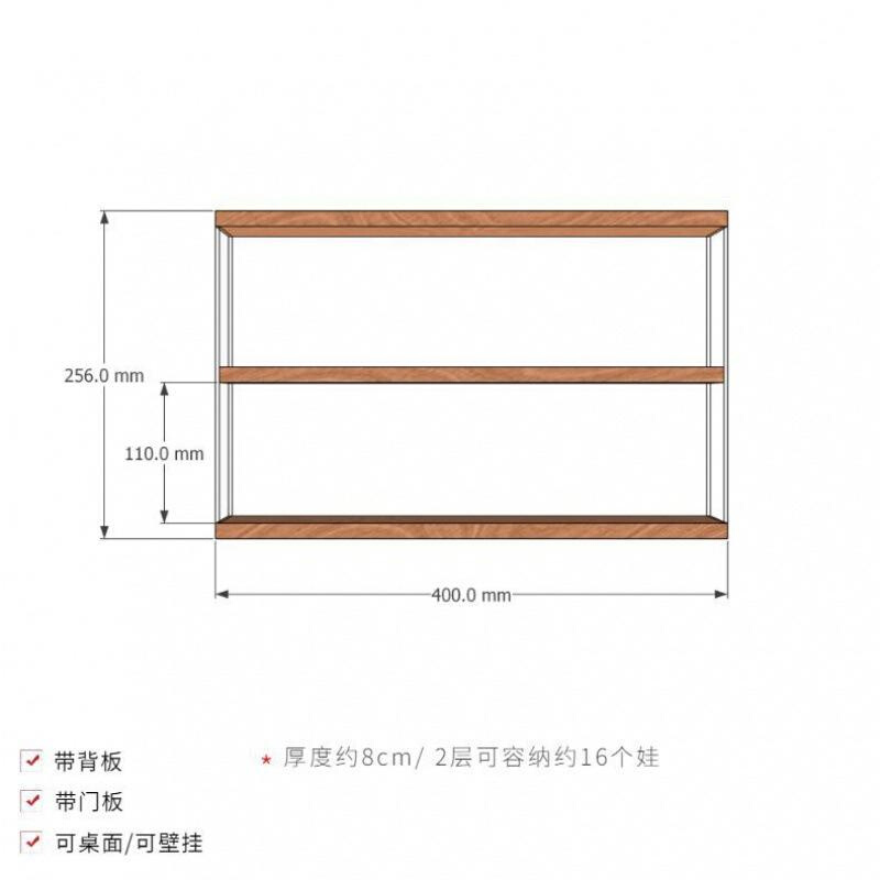 亚克力展示柜防尘盒可挂墙盲盒泡泡玛特popma展示架Molly收纳盒-图1