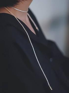 日系时尚小众气质波光粼粼项链