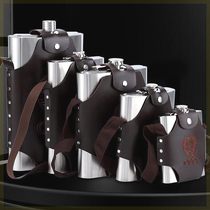 (304) Stainless Steel Wine Jug Portable Wine Jug Carry-on Wine Jug Large Capacity Wine Jug White Steel Wine Pot 5 1 catty