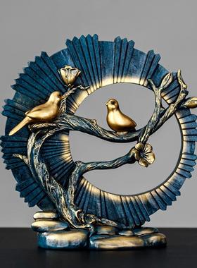 欧式情侣鹿摆件客厅电视柜酒柜玄关创意家居装饰品卧室轻奢工艺品