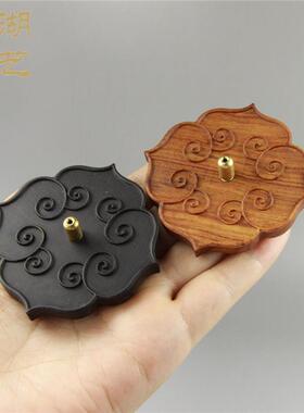 精选黑檀木酸枝木如意香插底座香道用具 礼品厂家