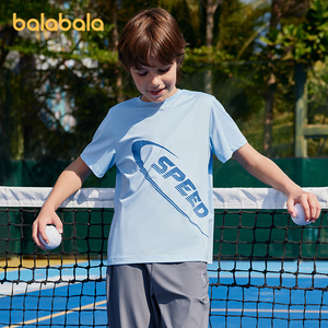 巴拉巴拉童装男童短袖t恤女童夏装中大童