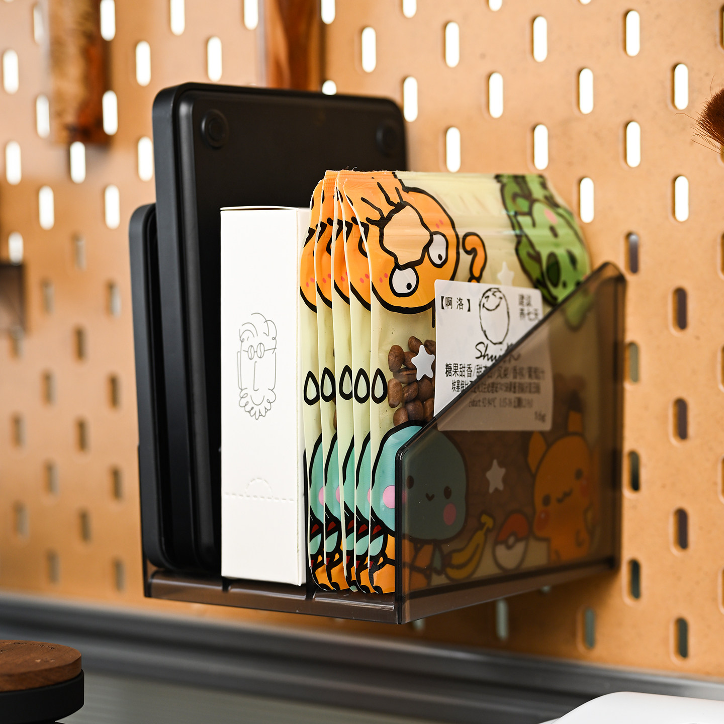 严大胡子 适配某家洞洞板咖啡秤收纳滤纸分装豆袋陈列架咖啡器具,淘宝优惠券,粉丝福利购,淘宝优惠卷