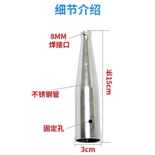 不锈钢鱼叉头 大倒刺纯手工加厚鱼叉杆可伸缩超硬钢叉老式插鱼叉 - 图1