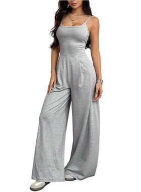 Women's Summer Strapless Sleeveless Solid Color Loose Fit Ho