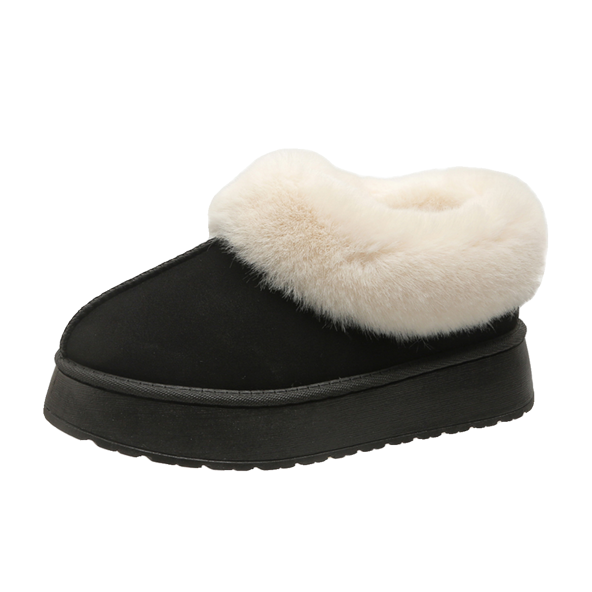 加绒雪地靴2023秋冬季新款舒适保暖平底女鞋靴-第2张图片-提都小院