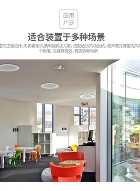 S4-1同轴背景音乐吊顶音箱吸顶定压喇叭公共广播音响