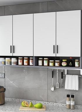 W6定制厨房阳台吊柜太空铝合金墙壁柜卫生间浴室置物柜简约轻奢