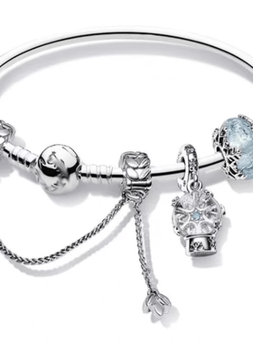 925银万里挑一手镯套装送女朋友