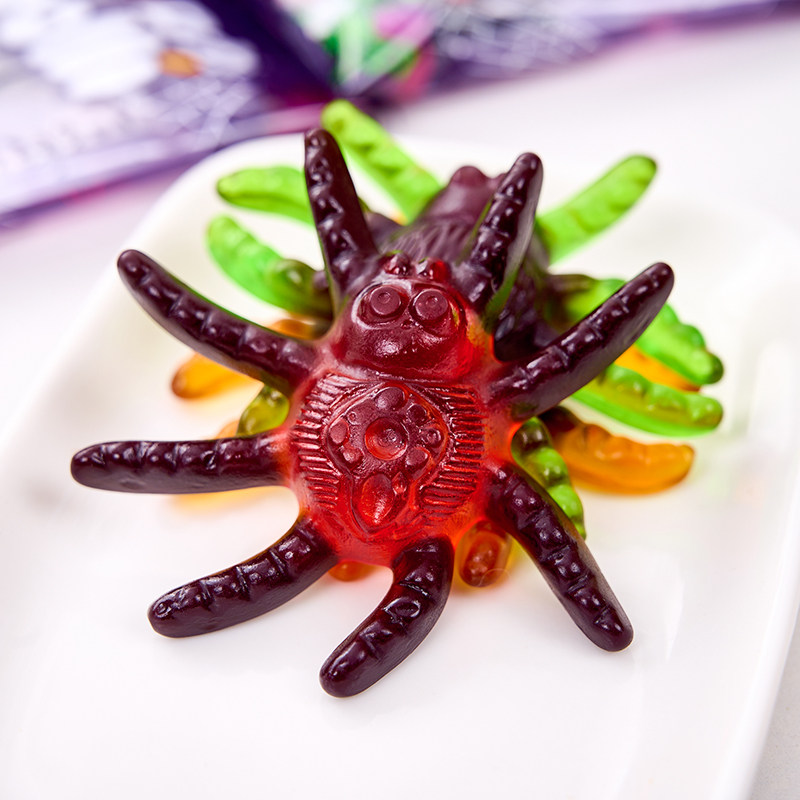 德国Trolli口力蜘蛛造型软糖儿童橡皮糖qq糖万圣节糖果休闲小零食,淘宝优惠券,粉丝福利购,淘宝优惠卷