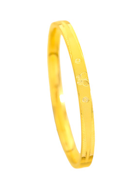 金店同款越南沙金CNC工艺鱼鳞蝴蝶手镯仿真金色镯子手环女不掉色