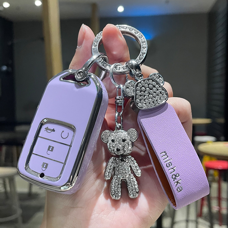 本田汽车钥匙套crv雅阁思域皓影xrv缤智 HRV凌派型格壳扣包保护套