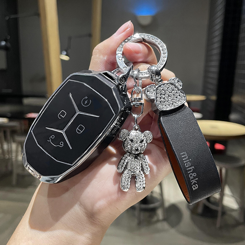 领克汽车钥匙套0102030506070809新能源保护套高档钥匙壳包扣男女