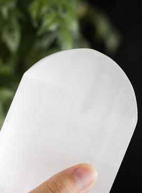 Selenite天然透石膏片水晶瑜伽装饰板摩洛哥透石膏板