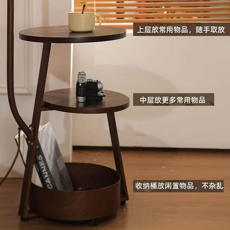 中古风客厅柚子落地灯沙发旁客厅卧室床头柜置物一体氛围立式地灯,淘宝优惠券,粉丝福利购,淘宝优惠卷