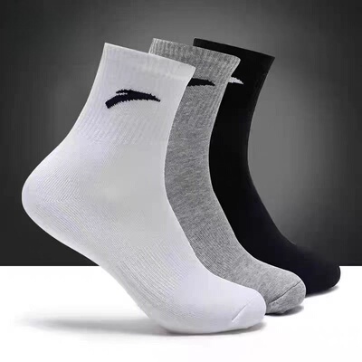 秋冬季男女同款棉袜中筒袜运动休闲棉袜不起球防臭袜运正品包邮YY