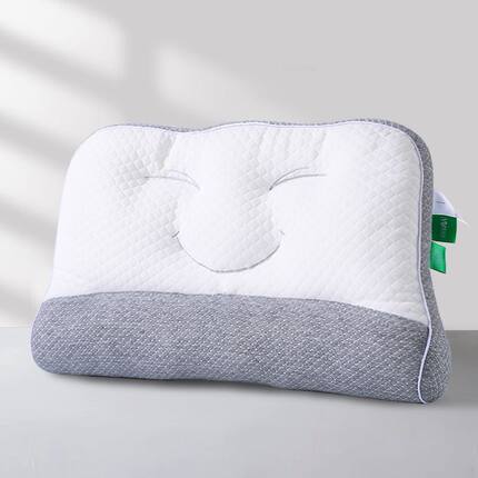 眠轻悠高弹纤维填充枕头枕芯成人护颈椎助睡眠Q弹柔软不塌陷对装