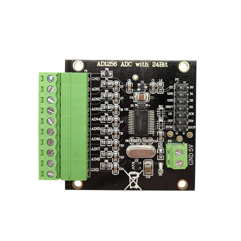 新款ADS1256模块24位ADC数据采集卡ADC高精度ADC采集模数转换器 - 图1