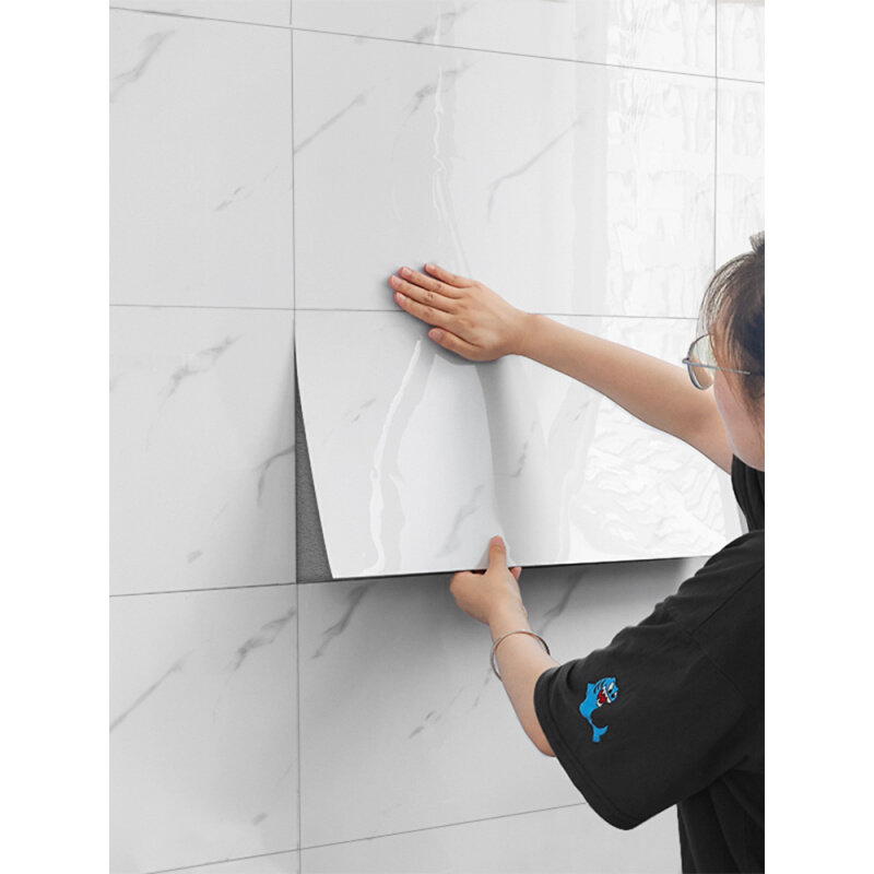 铝塑板自粘墙贴墙面遮丑补洞神器3d立体防水防潮防瓷砖大理石贴纸 - 图1
