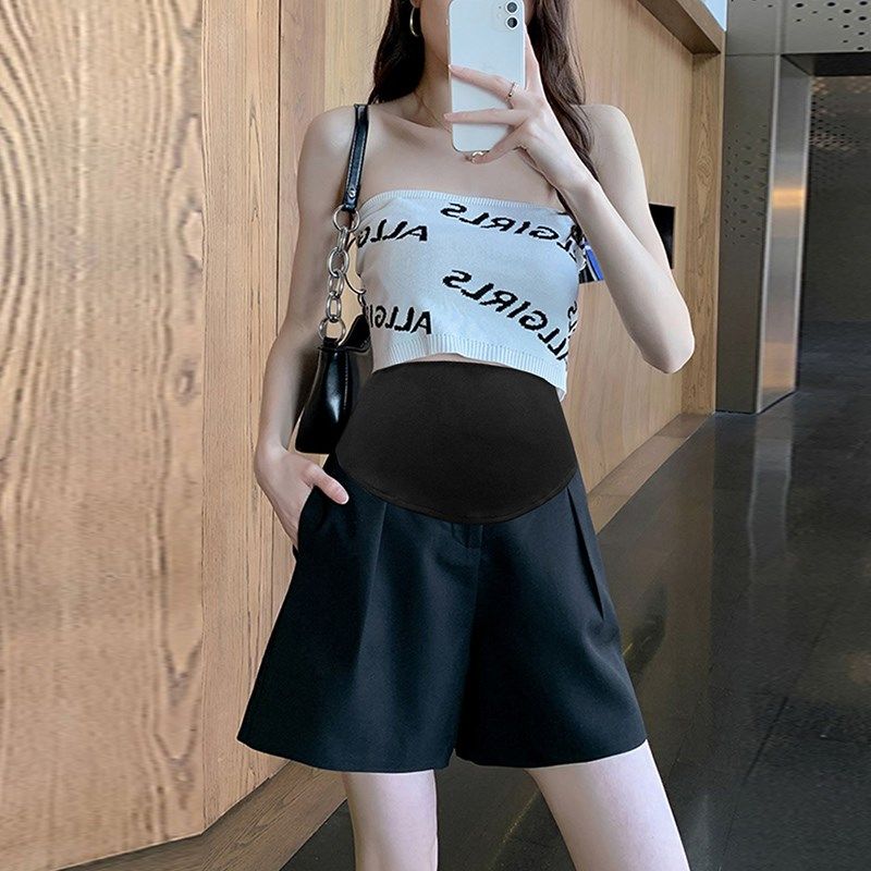 孕妇短裤夏季薄款外穿休闲打底裤女夏装小个子阔腿西装裤夏款裤子,淘宝优惠券,粉丝福利购,淘宝优惠卷