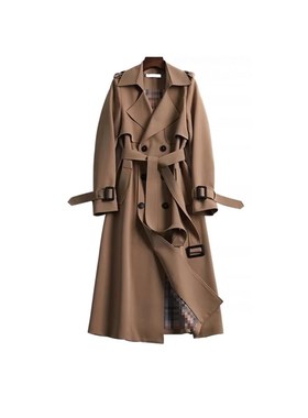 意式样板房d衣柜衣帽间加长款秋冬女士衣服风衣外套呢子大衣连衣