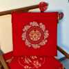 Thick flannel wedding kneeling cushion with happy words, festive bride's tea ceremony, change of mouth, sitting cushion, cushion, wedding supplies, new Chinese style