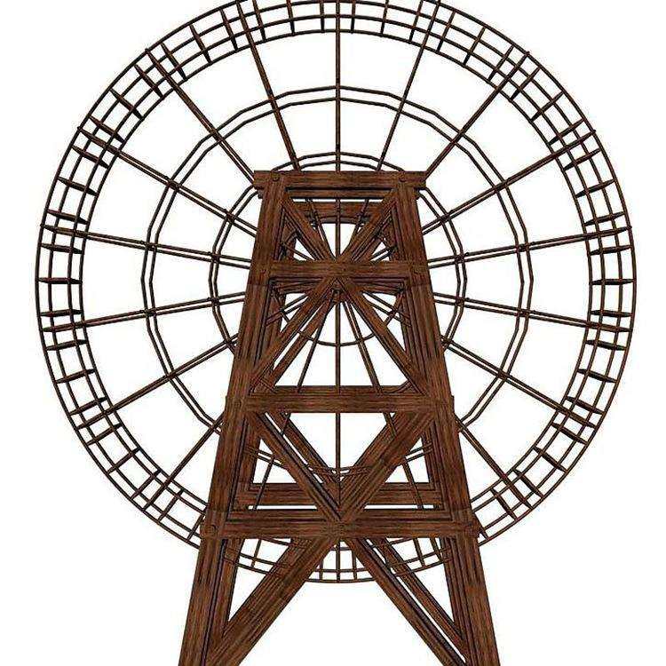 大型仿古景观水车 户外景区景点大型钢结构框架动态旋转水车摆件,淘宝优惠券,粉丝福利购,淘宝优惠卷