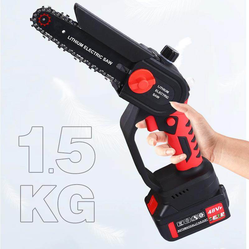 家用4寸6寸充电无线迷你电链锯木工锯单手园林伐木锯锂电锯,淘宝优惠券,粉丝福利购,淘宝优惠卷