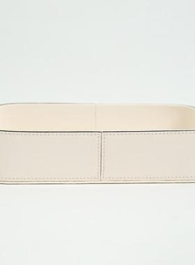 百十来方钥匙收纳盒门口玄关放杂物收纳盘桌面摆件托盘皮质创意