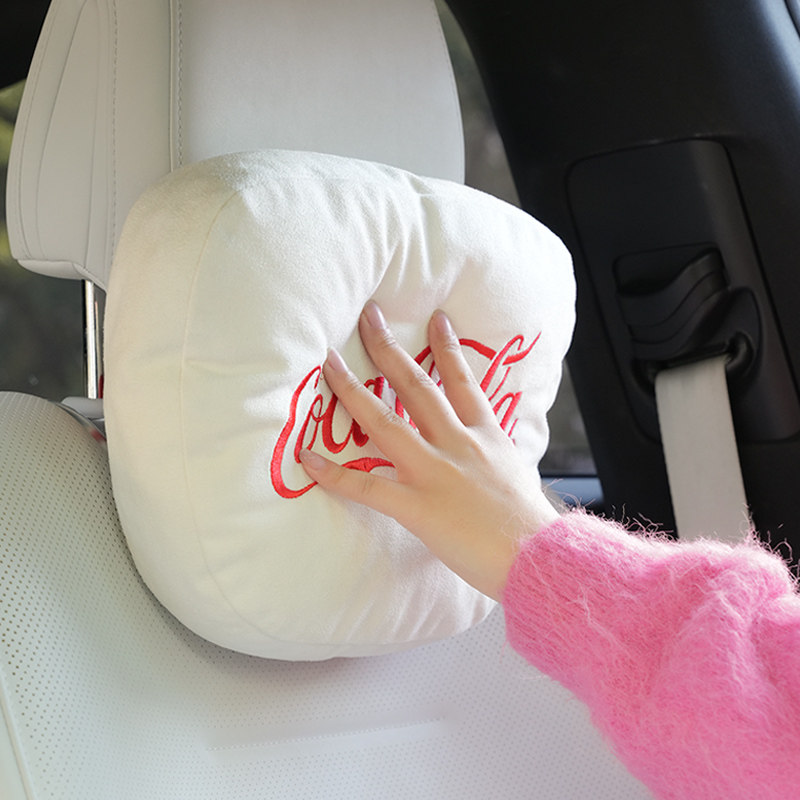 三方半|可口可乐汽车头枕腰靠车内靠枕护颈座椅枕头开车护腰靠垫,淘宝优惠券,粉丝福利购,淘宝优惠卷