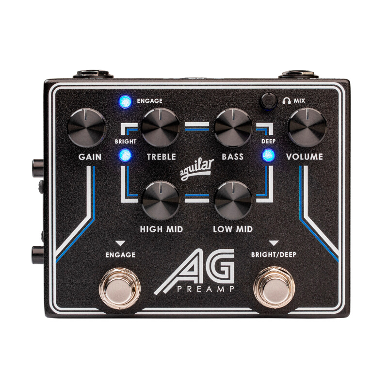 AG Aguilar Preamp Pedal 前级DI 贝司单块效果器 - 图1